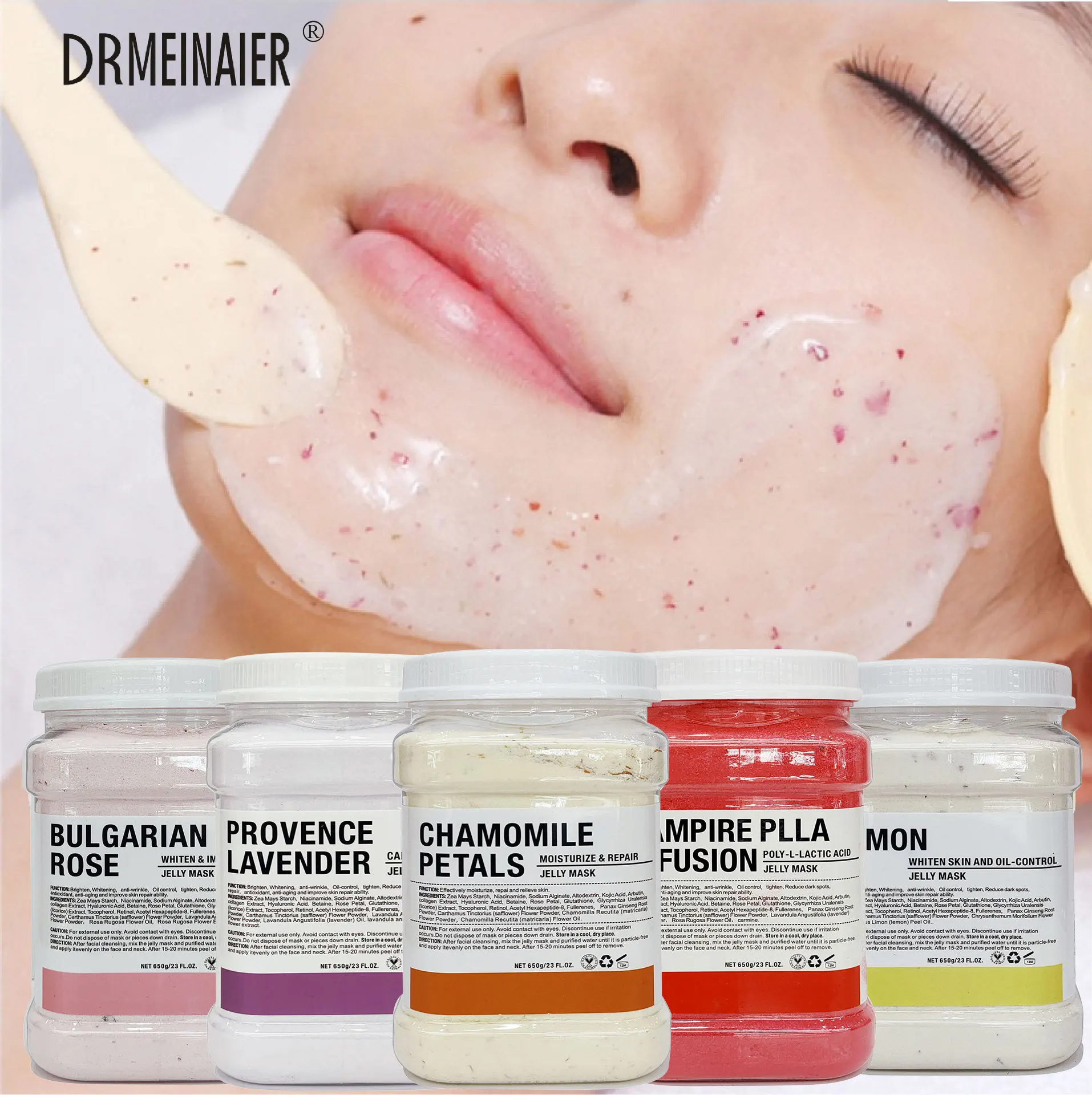 Private Facial Hydro Jelly Face Mask Whitening Hydrojelly Hydro Jelly Mask Powder Hydrating Collagen Vampire Facial Soft Mask