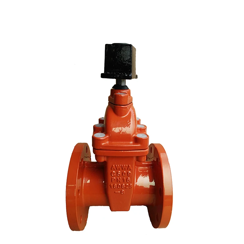  AWWA C509 ductile iron flanged gate