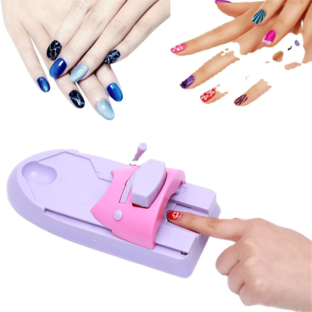 Finger Nails Stamping Machine DIY Pattern Stamps Nail Printing Tools Stamper Nail Art Printer