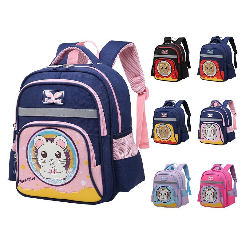 Kindergarten schoolbag with cute character mickey toddler schoolbag light weight children bag