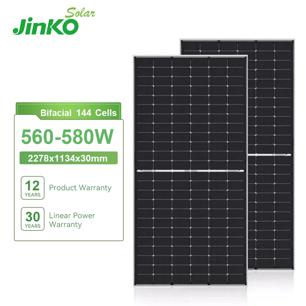 Jinko solar Tiger Neo N Type mono crystalline solar modules 580W 585W 575W 570W high power solar panels