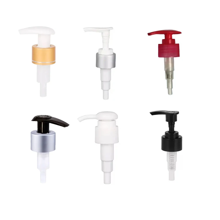 28/410 Screw Non Spill Black lotion Shampoo Shower Gel Wash Soap Dispenser Pump For Bottles