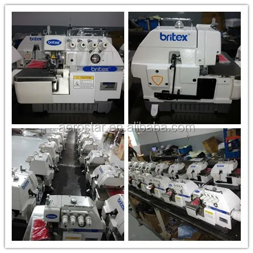 low price Britex 747 high Speed Four 4 Thread Industrial price 747 overlock sewing machine used new