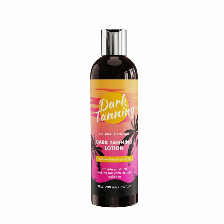 Vegan Indoor Sunless Self Tanning Lotion instant bronzer for tanning bed Gradual Tan Accelerator Oil for Darken