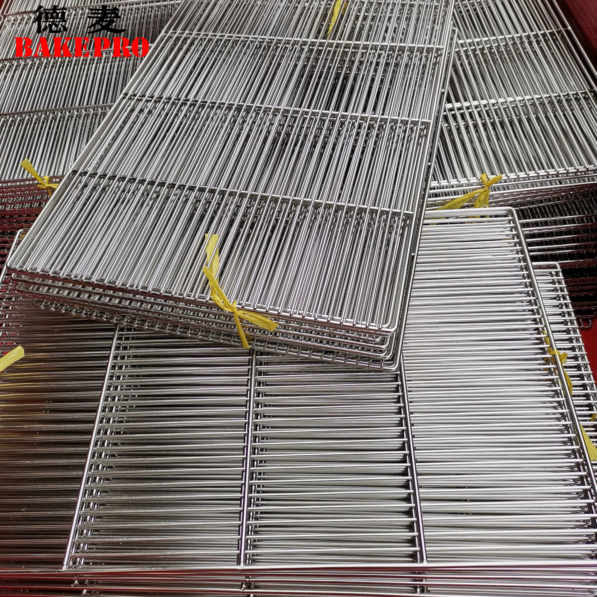 Stainless Steel Mesh Drain Rack Barbecue Net Rectangular Commercial Oil Barrier Net Baking Cake Bread Metal Cooling Rack