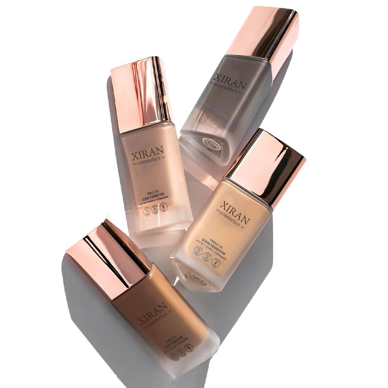 OEM Shooting Long Lasting Hight Quality Coverage Dark 2-1 Vegan White Makeup Foundation Liquid Make Up Foundation