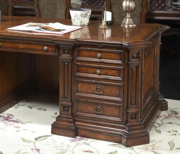 American Luxury Solid Wood Office Furniture Desk Computer Desk Hotel Villa Can Be Customized Size Factory Direct Sales