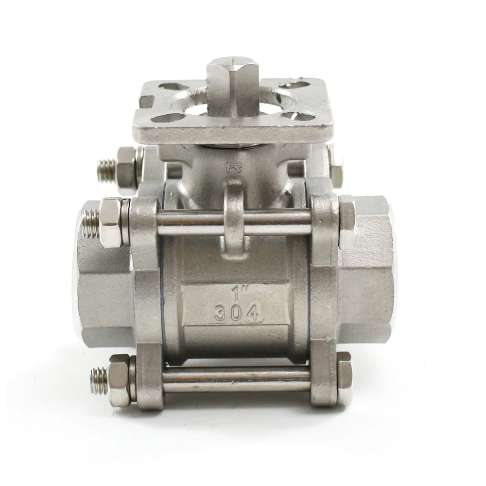 SS304 трехсекционный шаровой клапан 1000 CFM верхний фланец 5211 F04/F05 ручной водяной газойль OEM