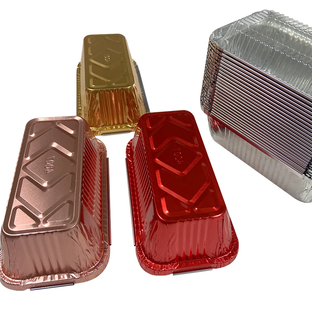Hot selling multifunctional thermal insulation aluminum foil container aluminum foil takeaway food packages sizes container