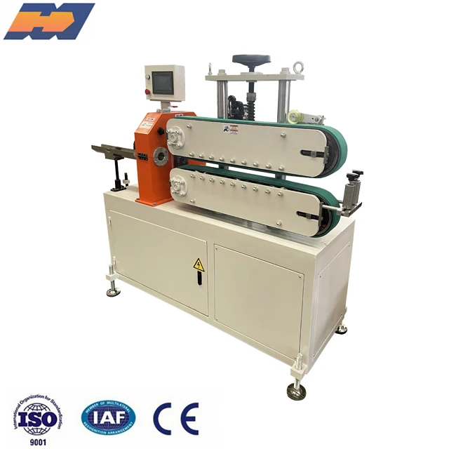 Haul off with fly cutter machine for plastic profile plastic pipe tractor and cutter