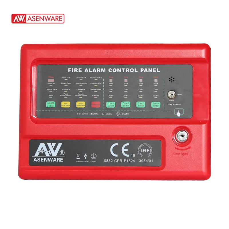 2 Zone Conventional Fire Alarm Control Panel Alarm Systems AW-CFP2166