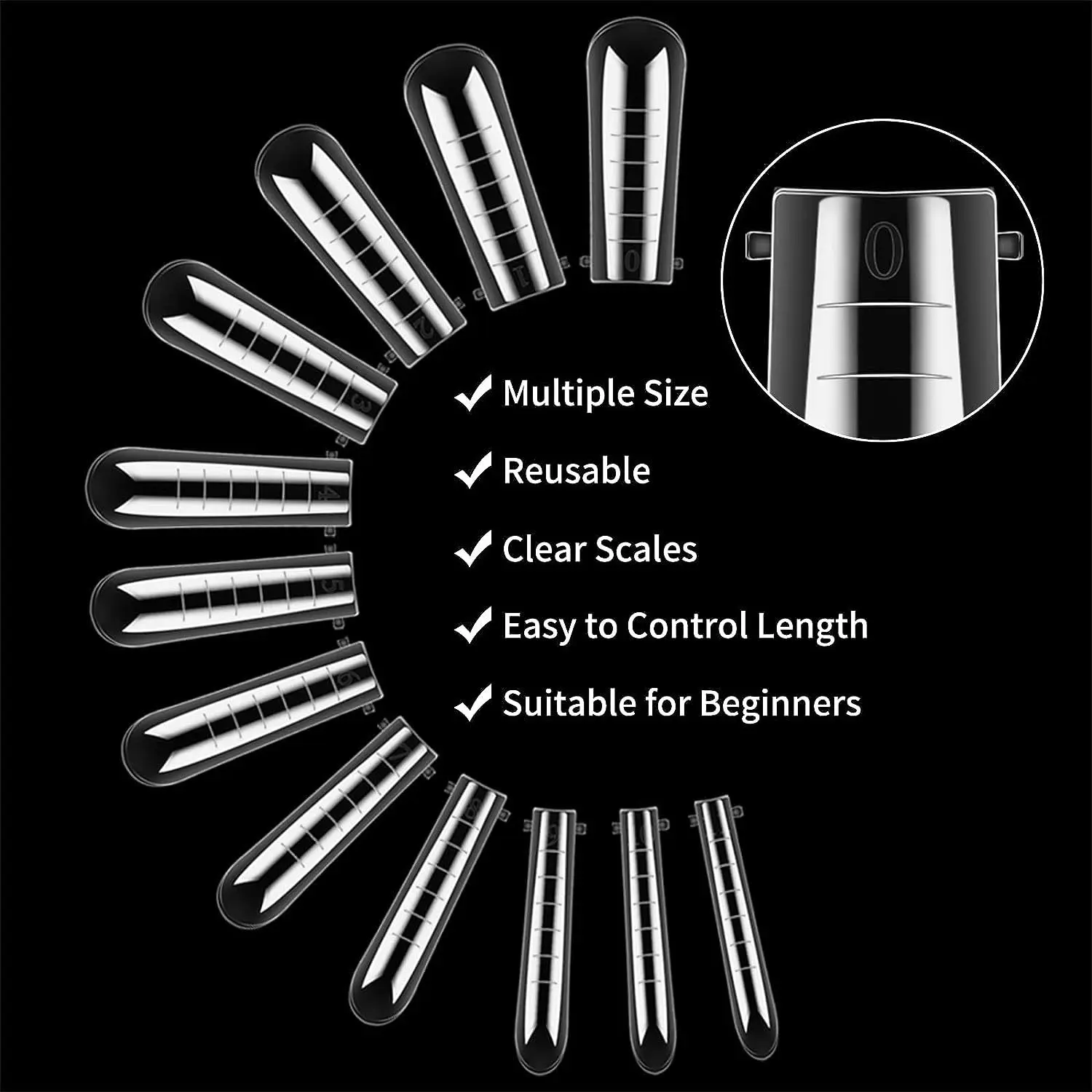 100/120pcs Nail Dual Forms Full Cover False Nails Quick Building Mold Tips False Nail Shaping Extend Top Molds Accessories