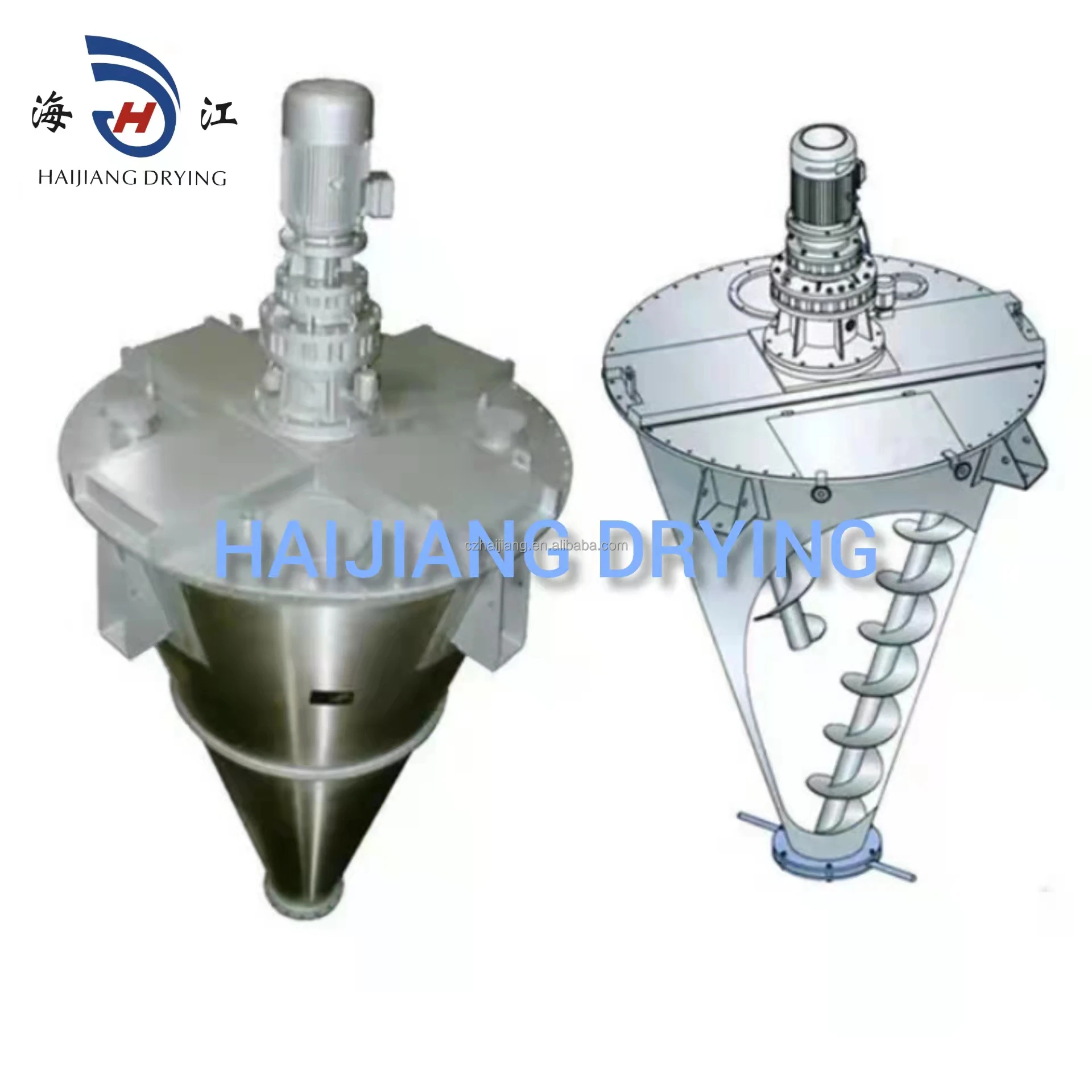 China Manufacture DSH Industrial Metal Powders Double Screw Blender Nauta Conical Mixer (1600463782087)