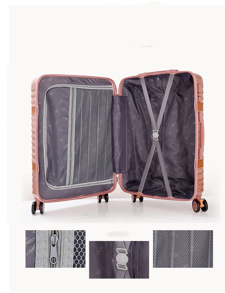 
customer hard shell fashon design suitcases luggage traveling outdoor ABS+PC luggage set for sale 