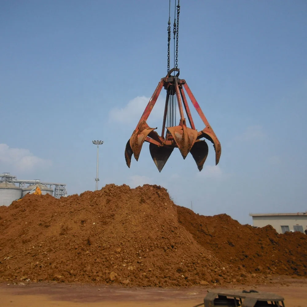 
Sand Clinker and Stone Loader Excavator Mechanical Four Ropes Orange Peel Grab 