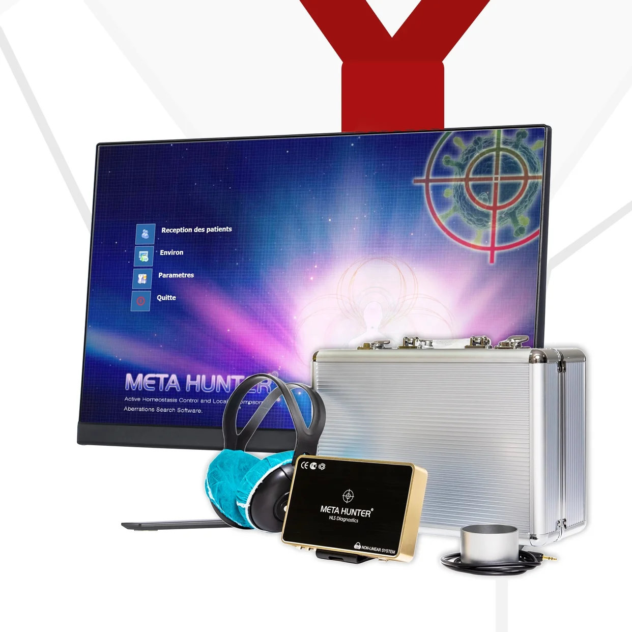 Расширенный 4025 nls Охотник Bioresonance устройство с бесплатной доставкой; Metatron мета