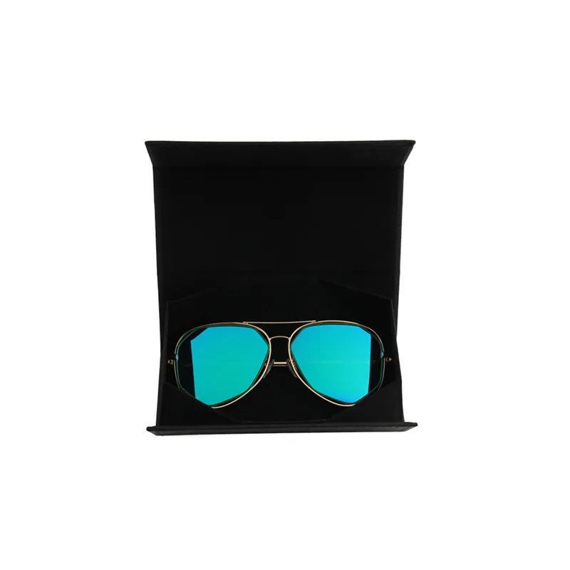 2022 Custom luxury Professional Factory Wholesale Fashion square hard foldable sunglasses cover case package with Custom logo
