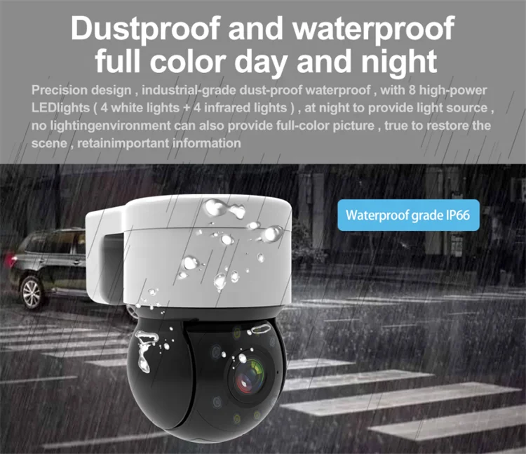 Manufacturer Price Tuya CCTV Outdoor Security Camera WiFi with Mobile App Control and Motion Tracking
