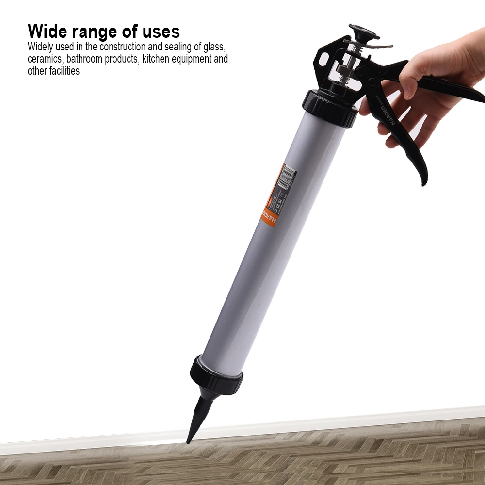 High quality 15' Aluminum barrel silicone sealant plastic soft glue caulking gun for construction paint spray