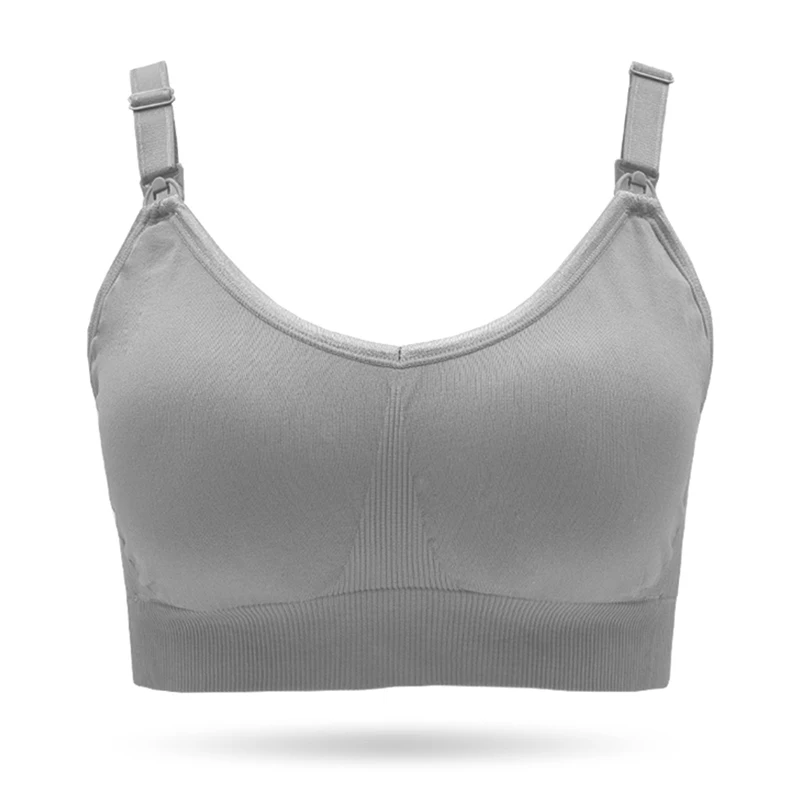 
Women Maternity Lycra Cotton Front Open Nursing Bra Wireless Comfortable Breathable Soft Full Cup Underwear 