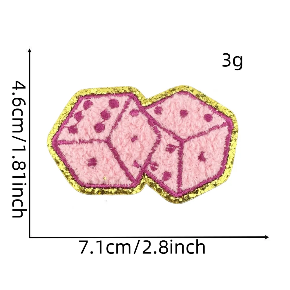 Creative Embroidery Iron on Popular Singer Theme Heart Star Guitar Light Earth Chenille Patch for Diy Decoration