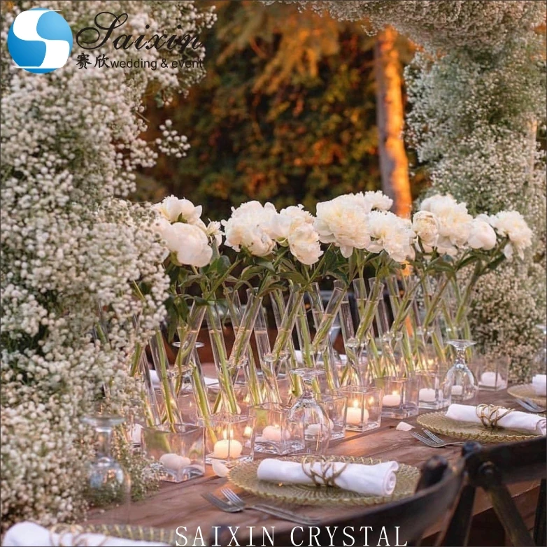 ZT-222  wholesale party cheap flower holder glass vase wedding decoration