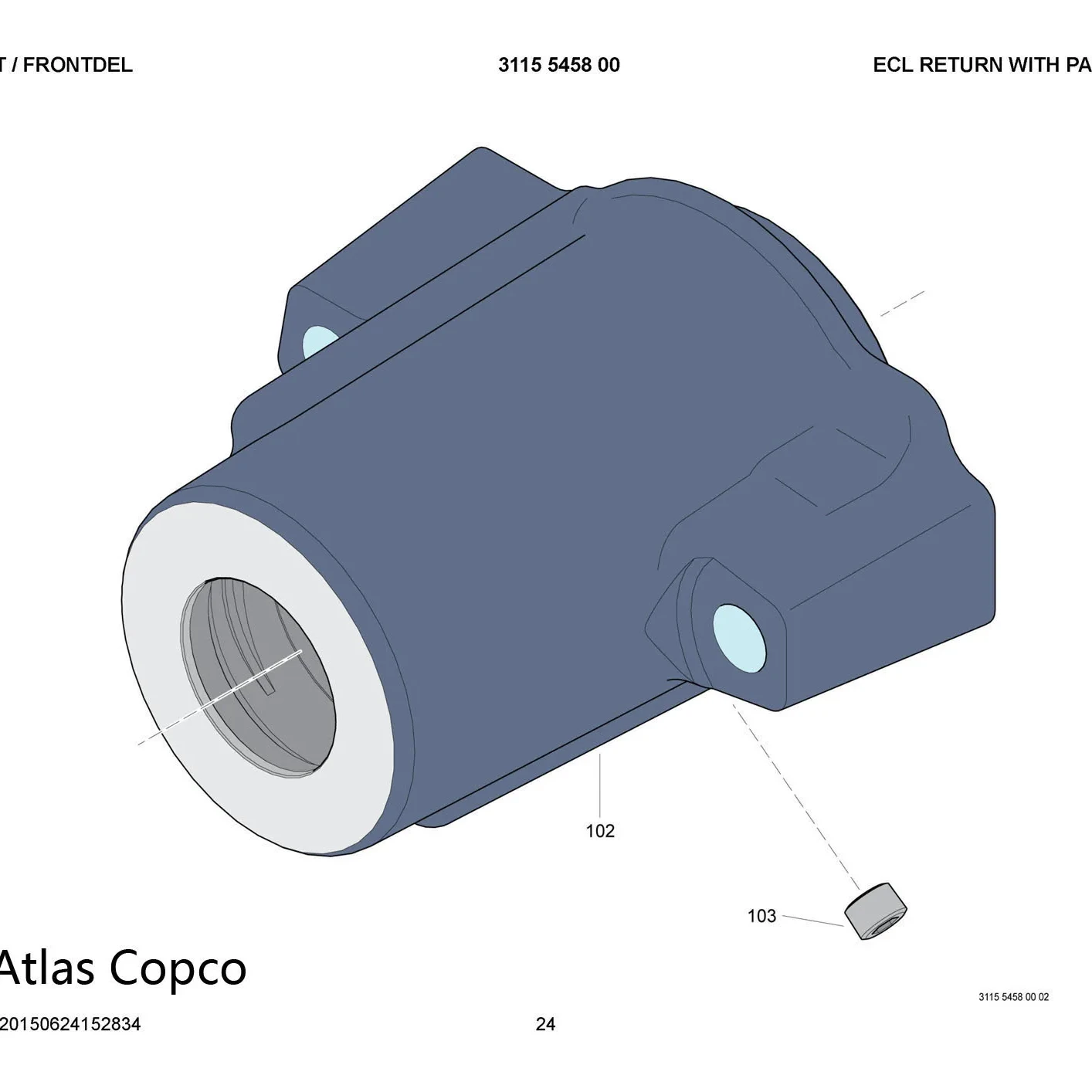 3115545800-Front Part-Drilling rig parts