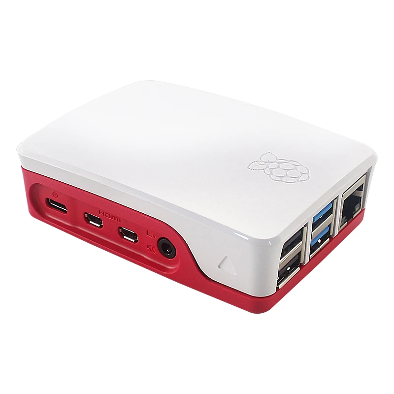 Official Raspberry Pi 4 Case ABS Box + Power Adapter + HD Video Cable + 16/32/64GB Optional SD Card + Heat Sinks for RPi 4 4B