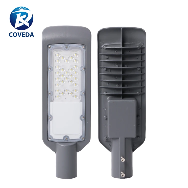 COVEDA Modern Black Commercial Outdoor Park Square Parking Lot 30w Aluminum AC Power Led Street Lamps Fixture