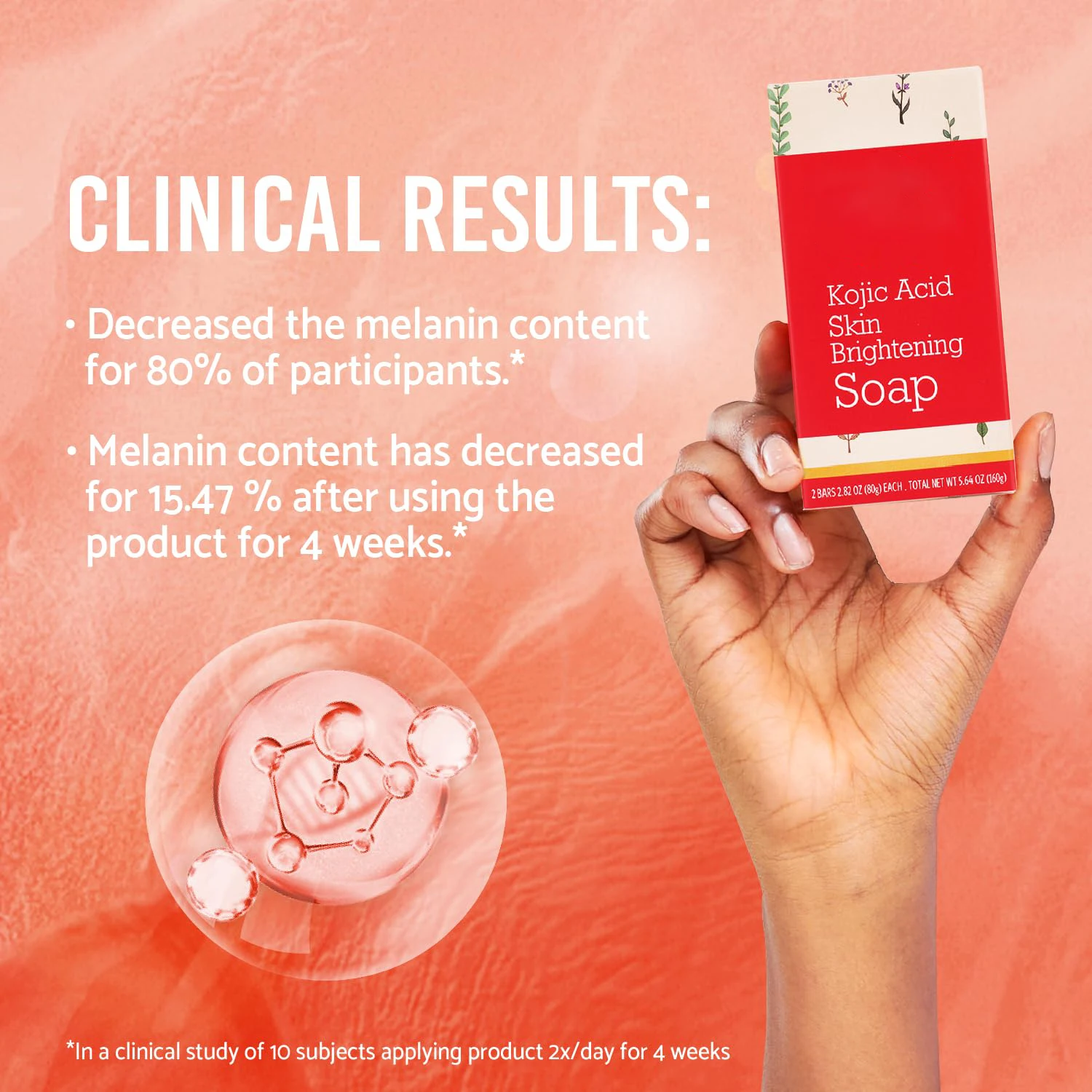 Private Label Pure Kojic Acid Skin Whitening Soap With Hyaluronic Acid, Vitamin C Coconut Oil For Face&Body