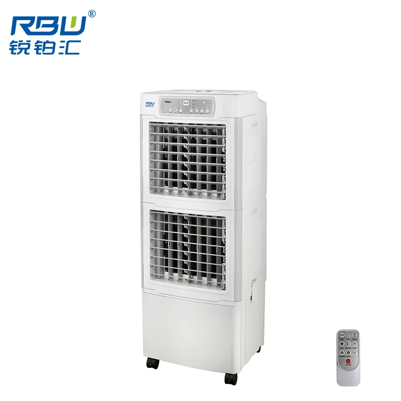 Two Air Outlets Strong Air Flow Low Power Consumption White Air Cooler With 45L Detachable Water Tank