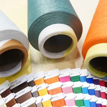 Recycled Polyester Yarn PET Bottle Colorful Filament DTY 150D 300D GRS Semi-Dull Recycle 150D 300D DTY