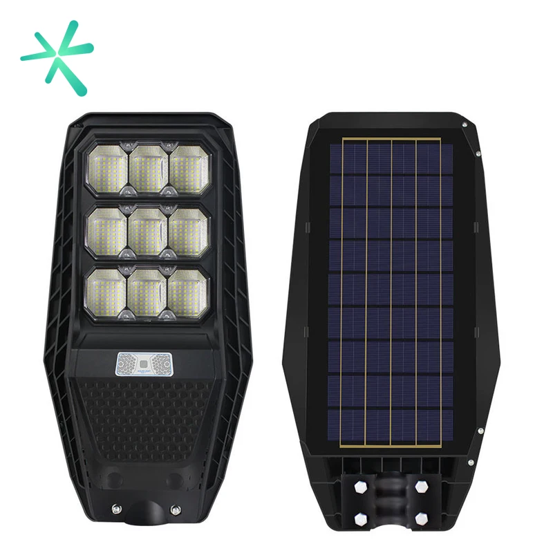 100w 300w 200w All In One Solar Street Light With Remote Control And Arms Integrated Solar Road Light Led Sensor