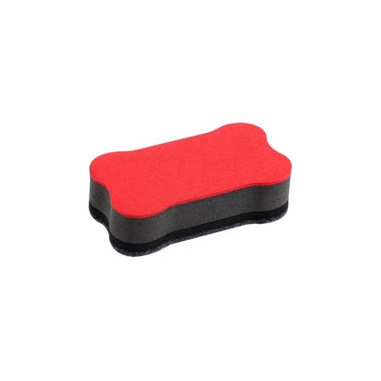 stocked rectangle bone magnetic whiteboard dry erasers with EVA felt chalkboard cleaner wipers for home office teacher supplies