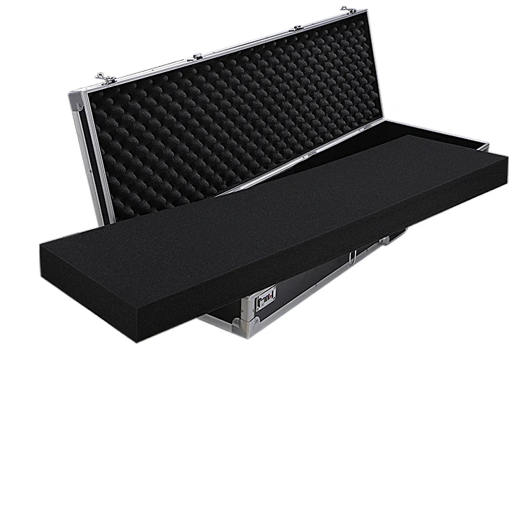 Long Aluminum Instrument Flight Carrying case With Foam Inside,Aluminium Storage case
