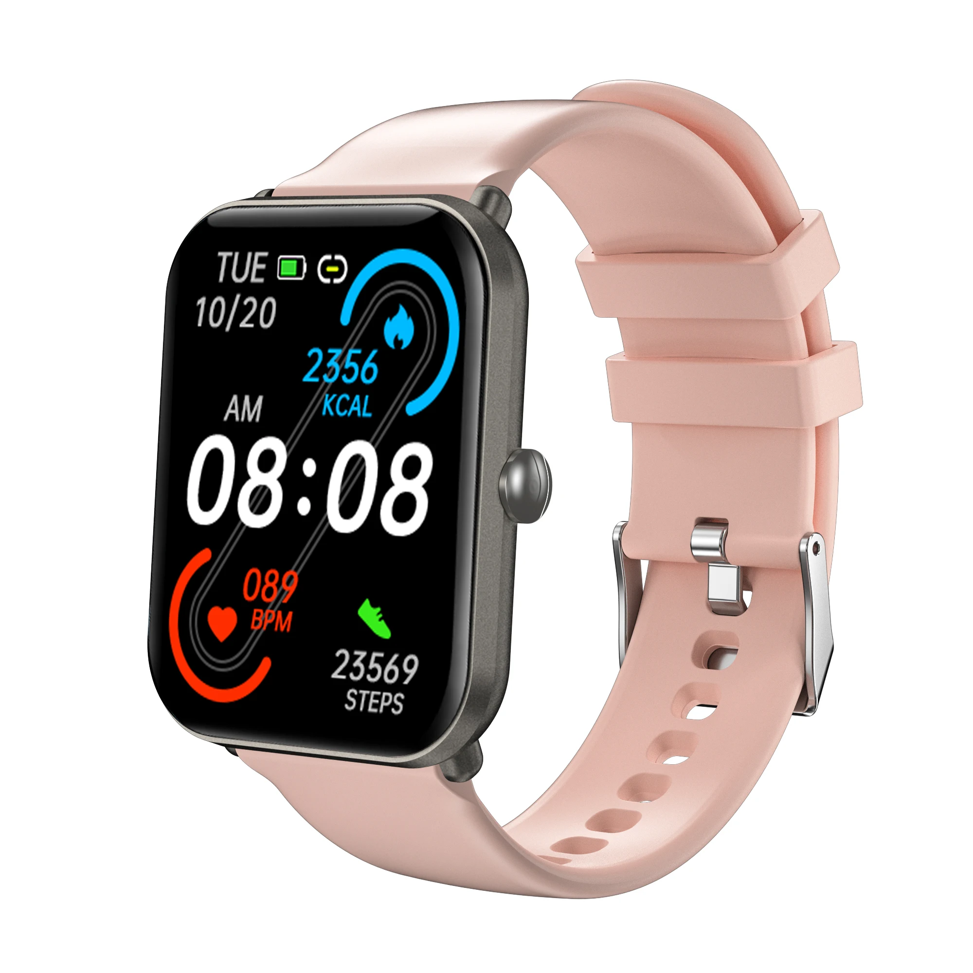factory directly sell body temprature 1.7inch smart watch heart rate activity fitness tracker with gloryfit app smart bracelet