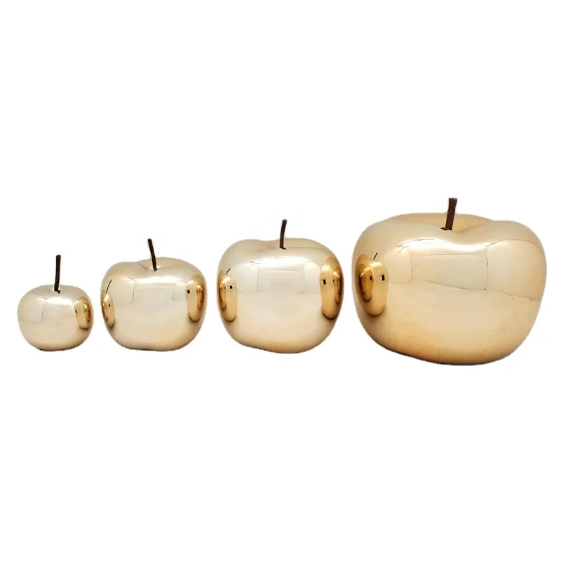
Decorative ceramic apple ornaments for outdoor christmas decorations 
