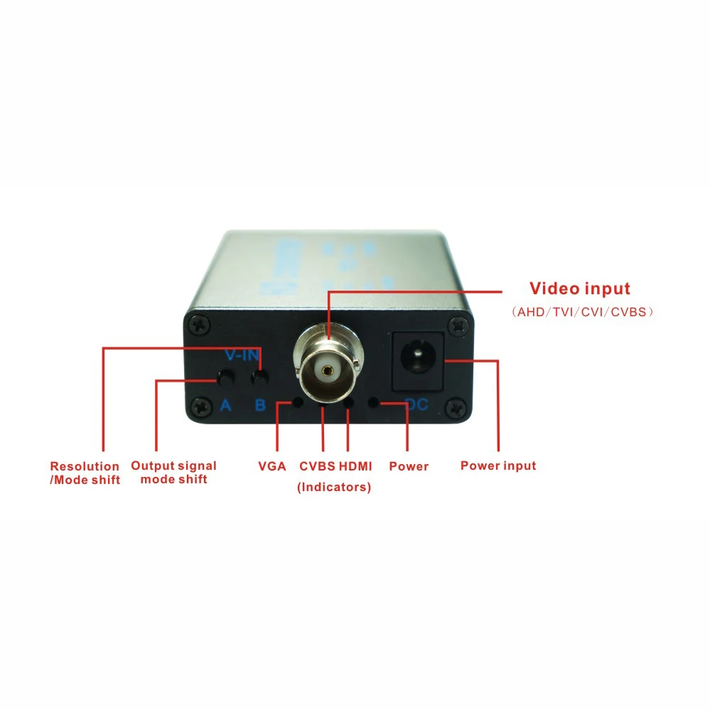 AHD Video Converter to HD VGA CVBS Support TVI CVI CVBS inputs
