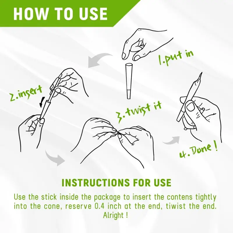 Hot Sale Slow Burning 78Mm 84Mm Smoking Paper 100% Organic Arabic Gum Green Hemp Pre Rolled Cone Hemp Rolling Paper