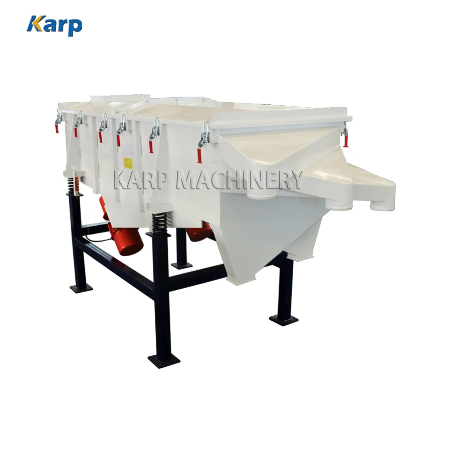 Easy Install Sieve Stone Scrap Slag Rectangular Vibratory Screening Sieving Machine