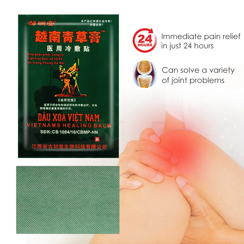Vietnam Arthritis Plaster Back Neck Knee Lumbar Ache Joints Orthopedic Pain Relief Patch Herbal Medical Stickers C2357