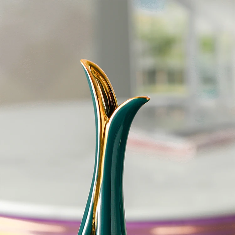 high quality living room tabletop unique white luxury christmas home decor ceramic vase for home decoration