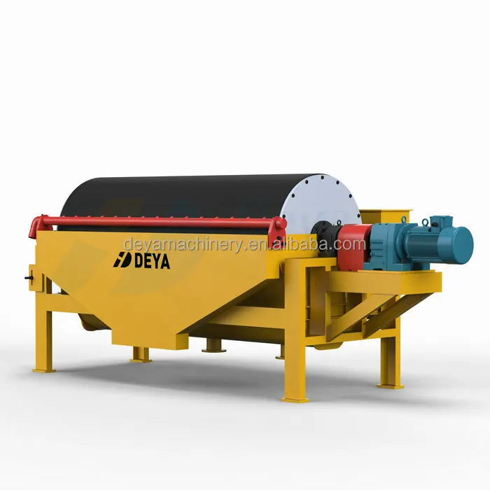 permanent wet and dry type drum magnetic separator iron ore processing plant
