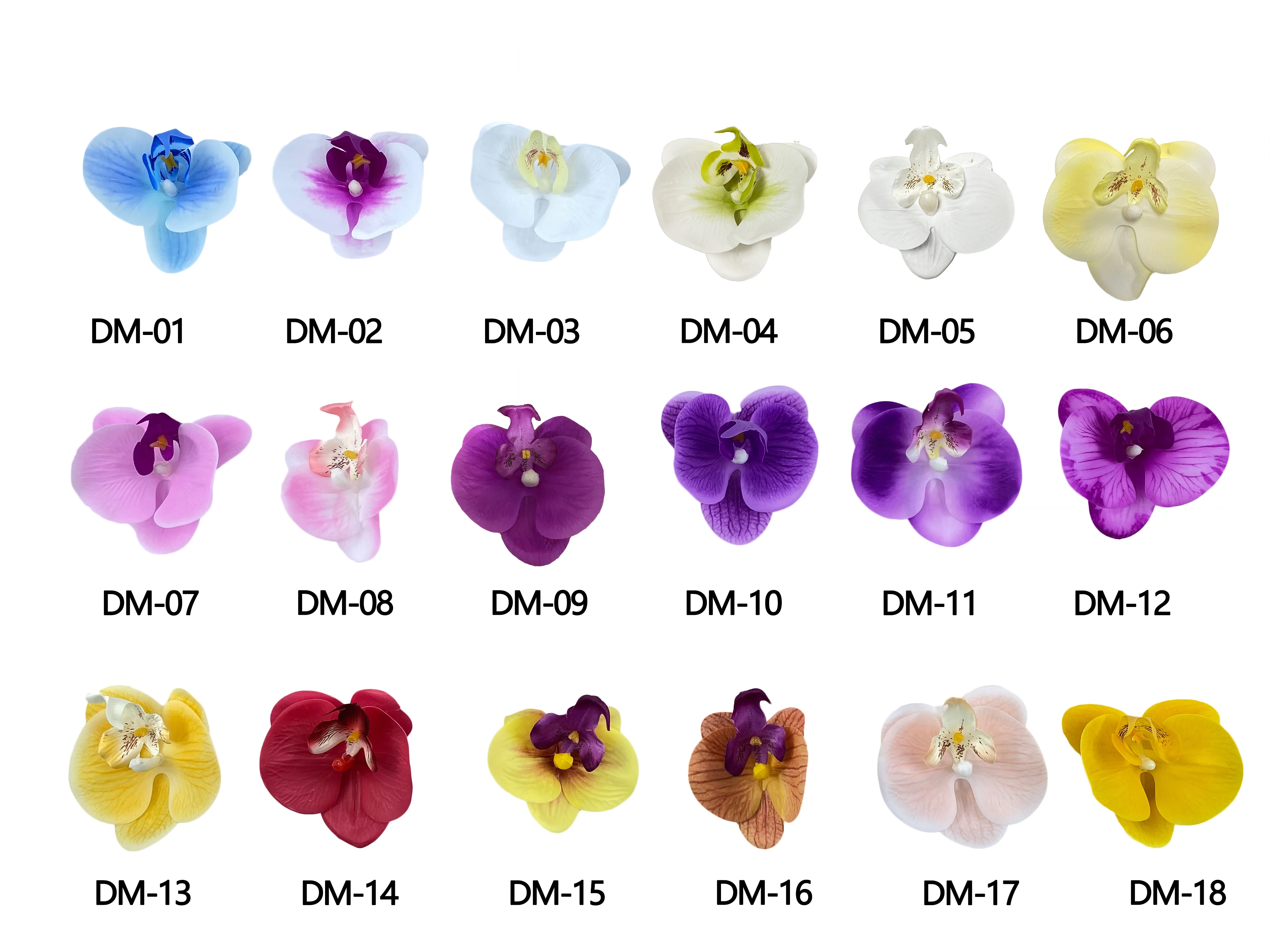 Wholesale simulation flower colorful artificial orchid plants for home wedding decor orchid.