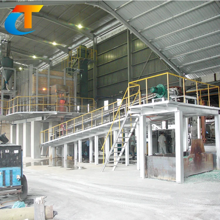 Compact structure high efficiency glass melting sodium silicate machine
