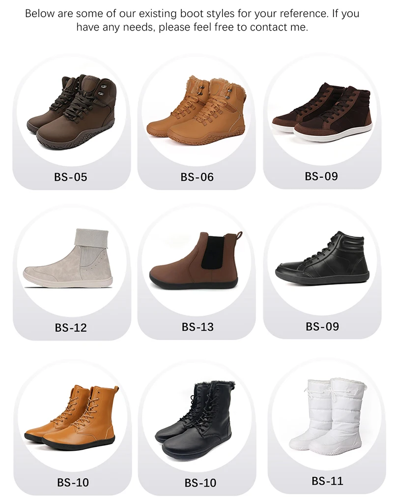 Non-slip Men Winter Outdoor Barefoot Boots Hiking Women Ankle Boots Plush Warm Snow Shoes