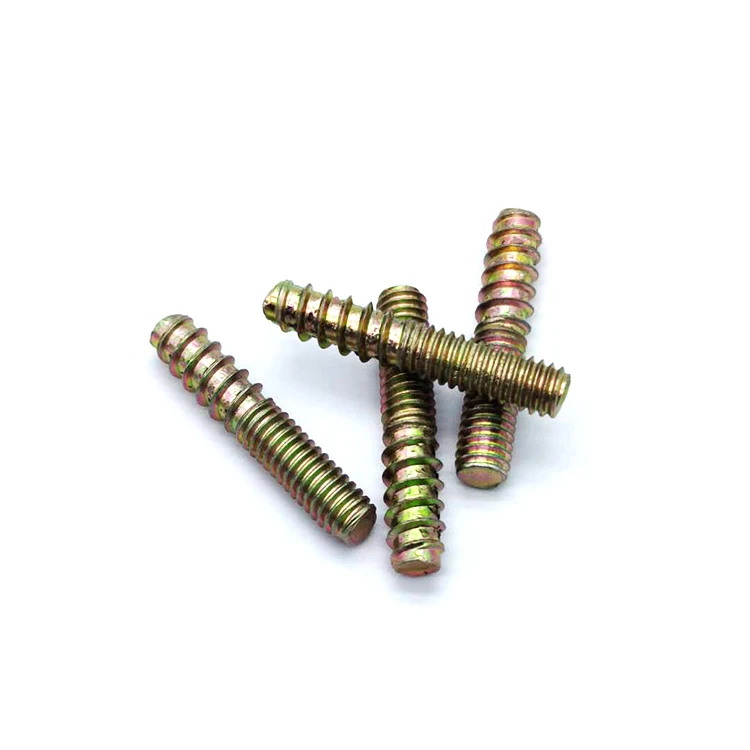 Оцинкованная фурнитура крепежная деревянная резьба двухсторонняя Резьбовая головка винт вешалка болт