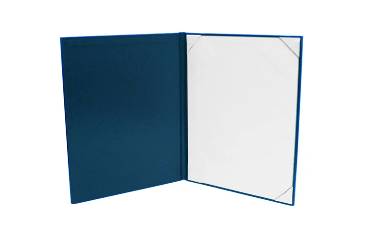 Award certificate cover leatherette a4 diploma holder with ribbon corners