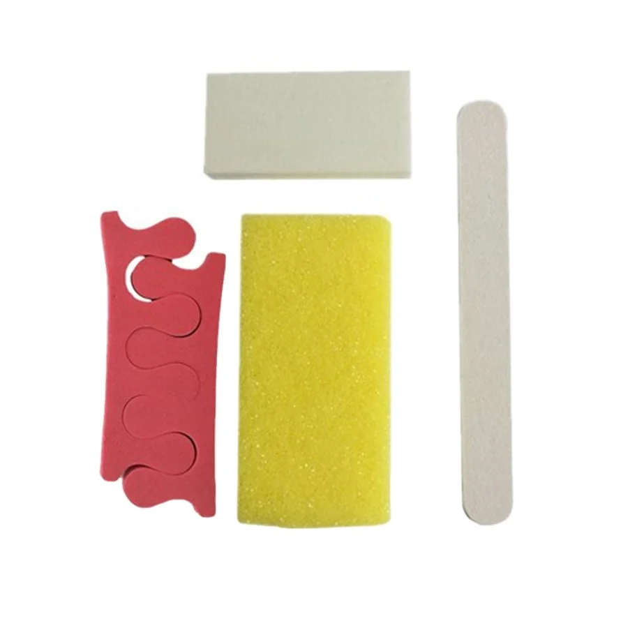 Wholesale professional nail salon mini disposable spa salon 4pcs pedicure kit