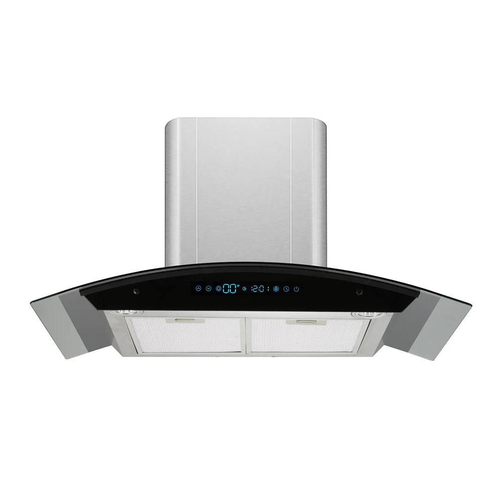 90cm Stainless Steel Household  Range Hood Kitchen Exhaust Cooker Hood Smoke Extractor Hood